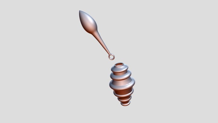 Tear collector container and lid 3D Model