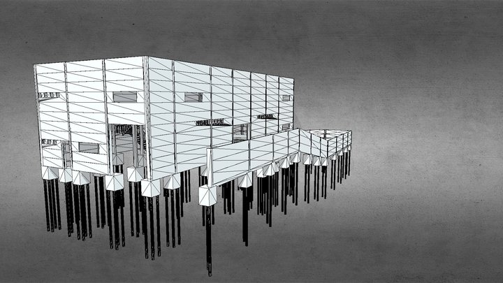 BARRACÃO COMERCIAL  GETAC CASCAVEL/PR 3D Model