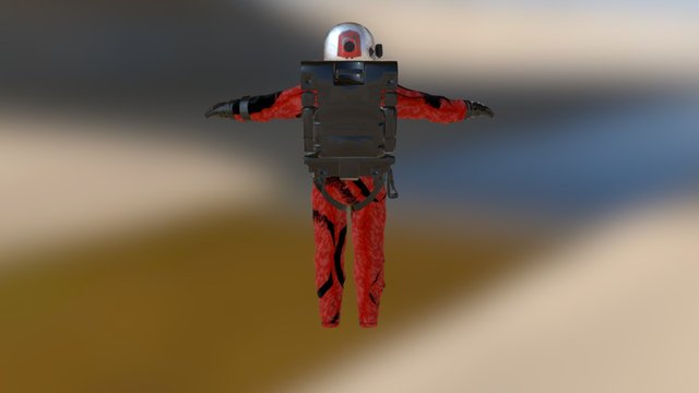 Astronauta 3D Model
