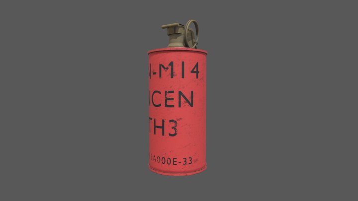 M14 Incendiary Grenade 3D Model