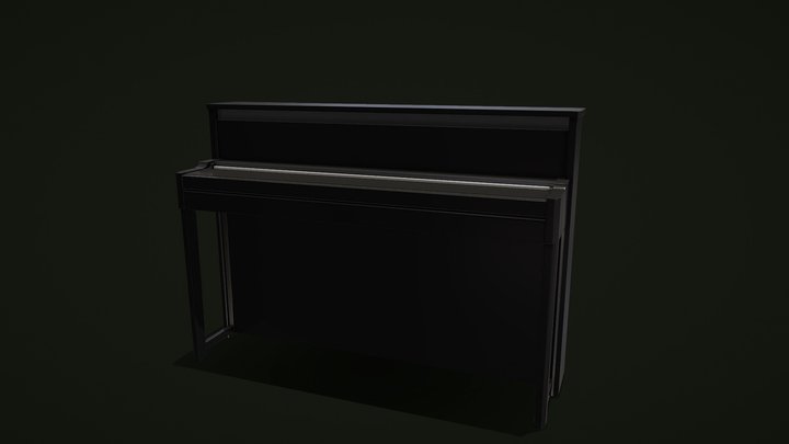 Piano Yamaha Nu1x Game Optimized Low Poly 3D Model