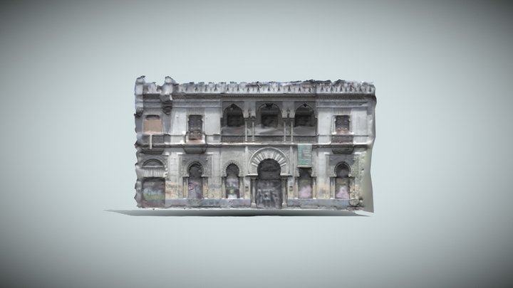 FACHADA PALACIO LA ALHAMBRA CHILE 3D Model