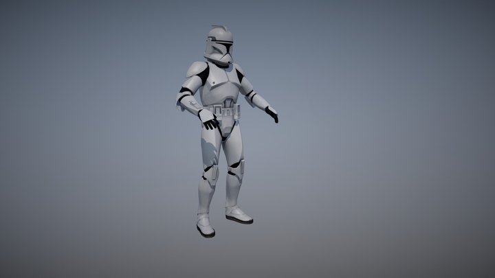 Clone trooper phase 1 3D Model