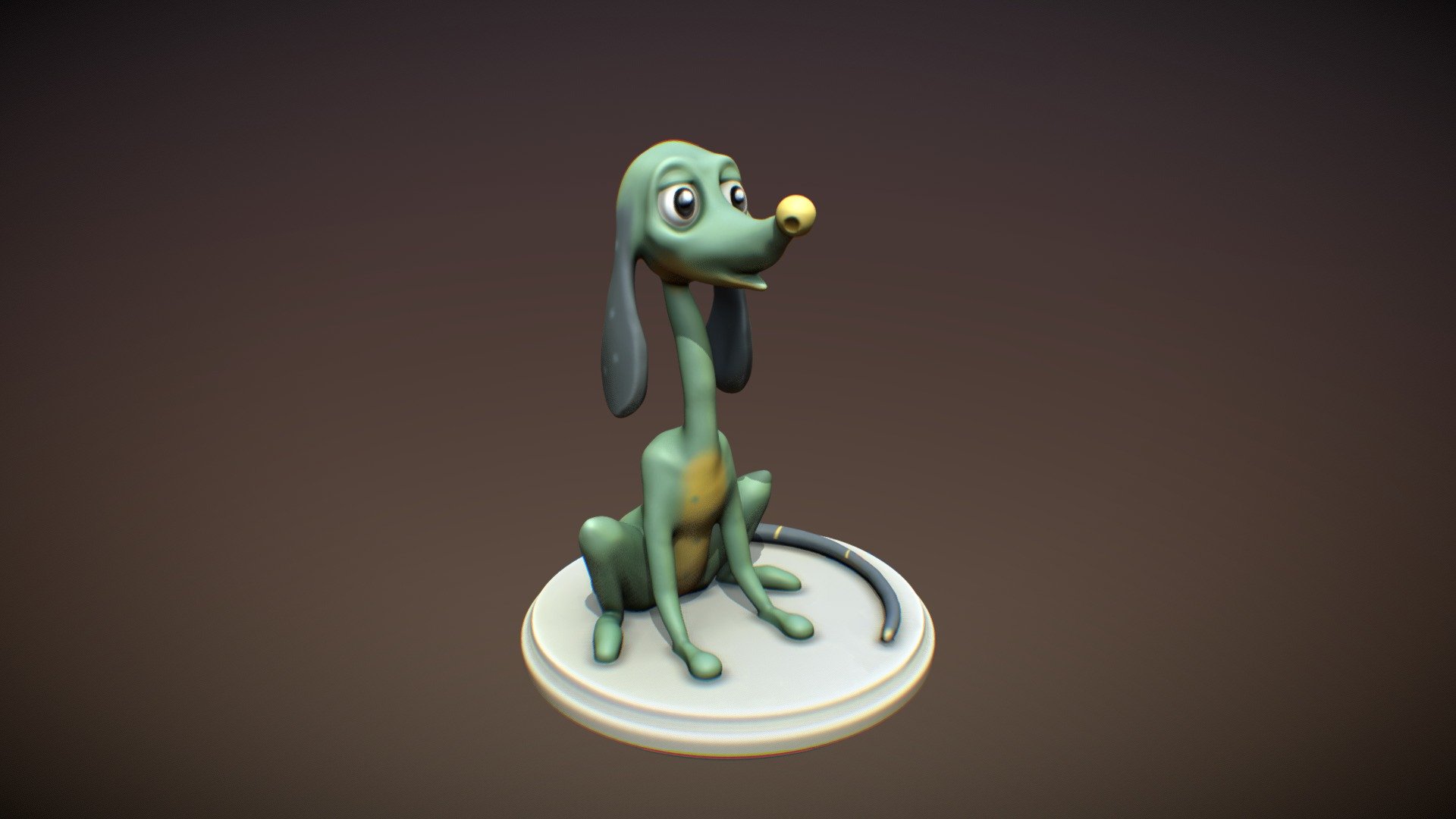 Cartoon dog for 3d color printing - 3D model by Artofcharly (@charly_mod) [24dac8d] - Sketchfab