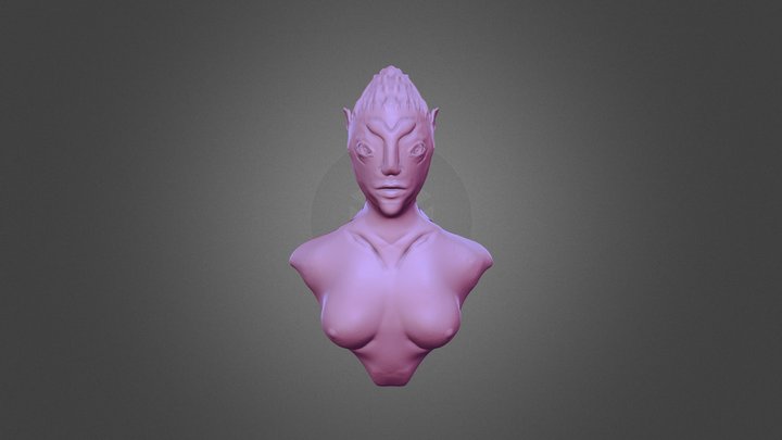 Female Mermaid 3D Model