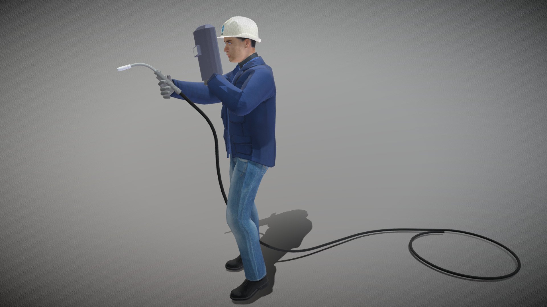 009 Male Worker Welder 00