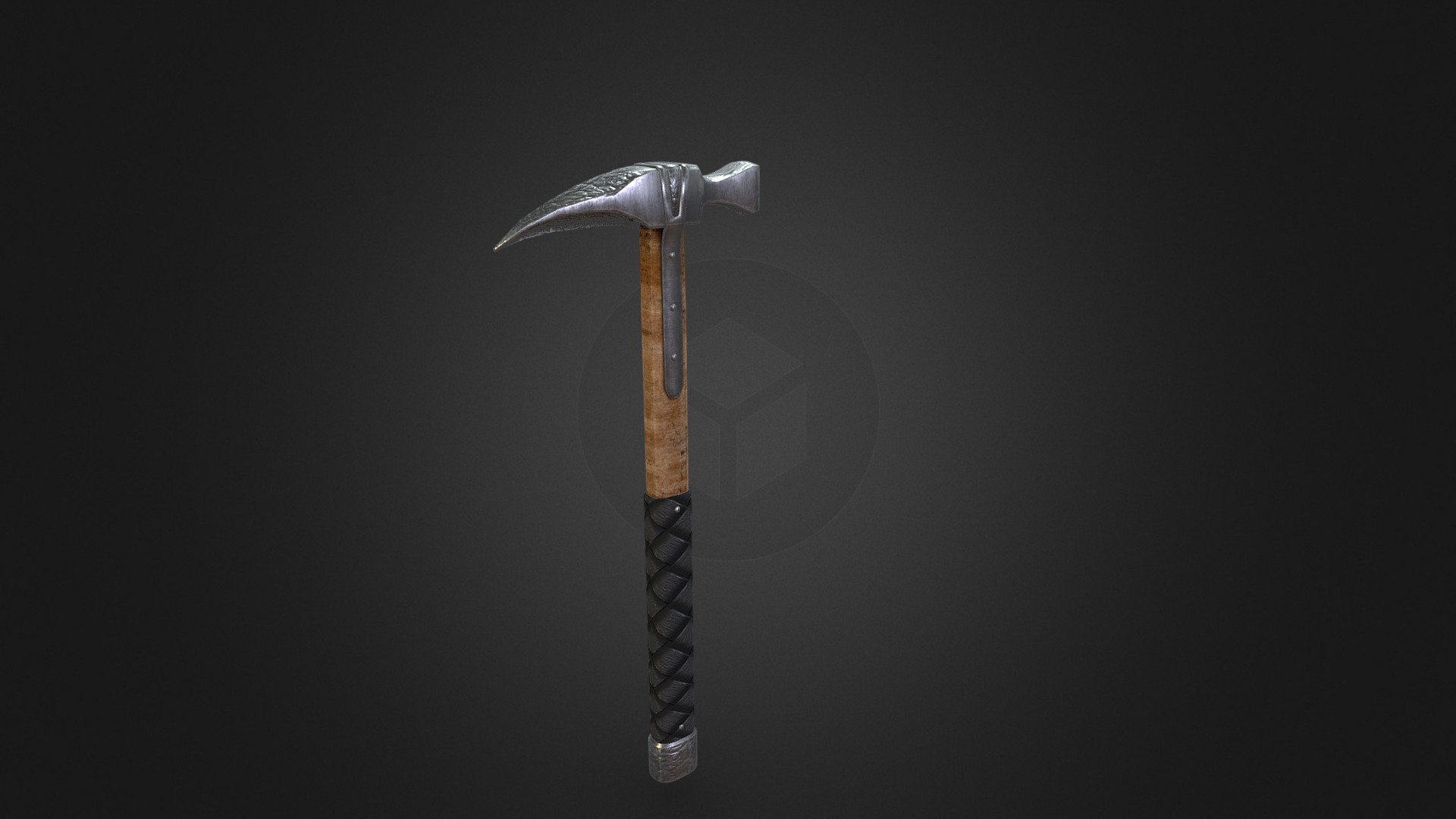 British medieval hammer 3D model by ClearDesigns [24dbbab] Sketchfab