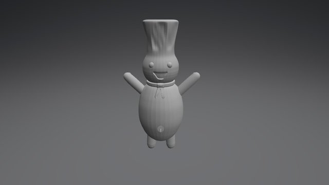 Pillsbury Doughboy & Pushpin 3D Model