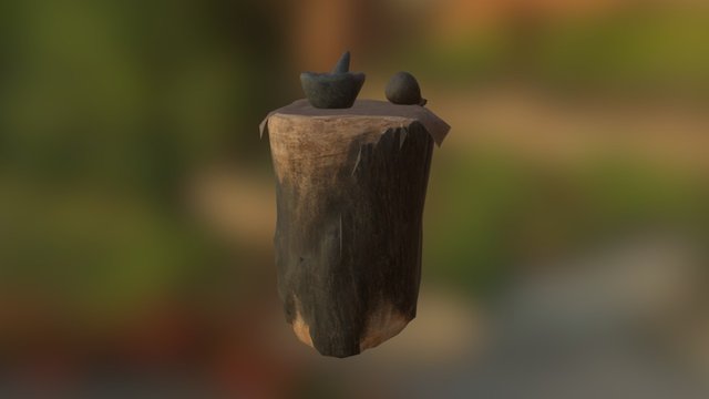 Mortar and Pestle 3D Model