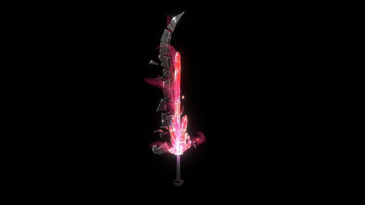 Shattered crystal sword 3D Model
