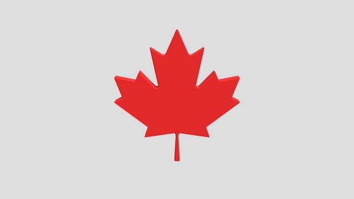 Canadian Leaf V2 3D Model