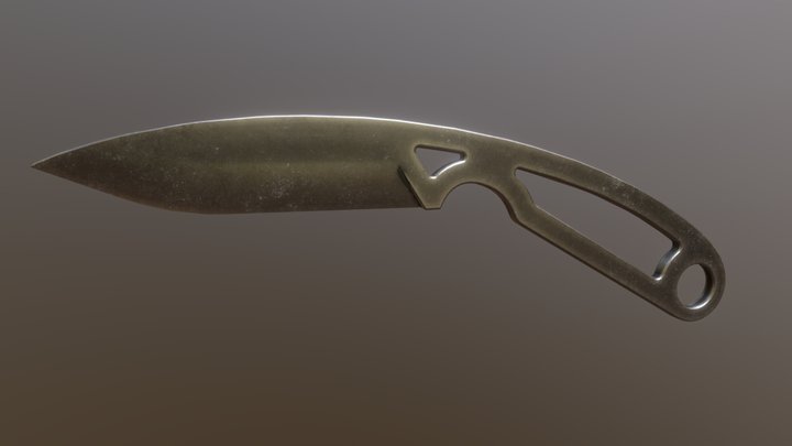 Knife skeleton frame 3D Model