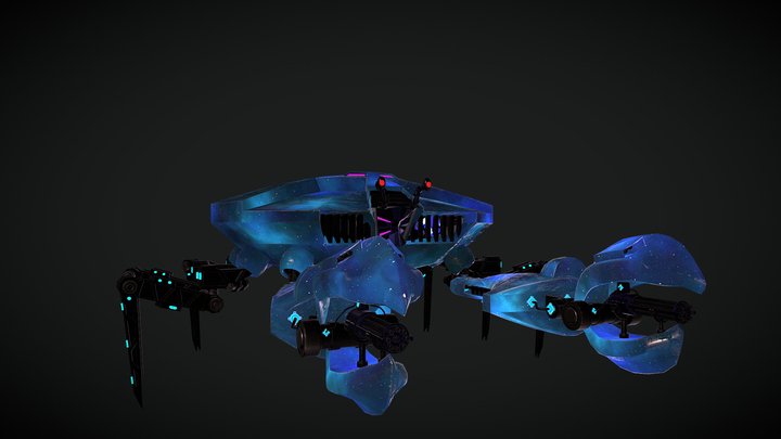Space Baby Krab 3D Model