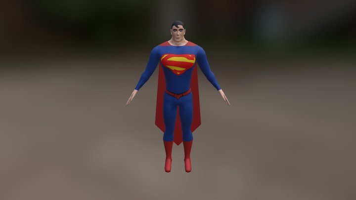 Superman First Attempt 3D Model