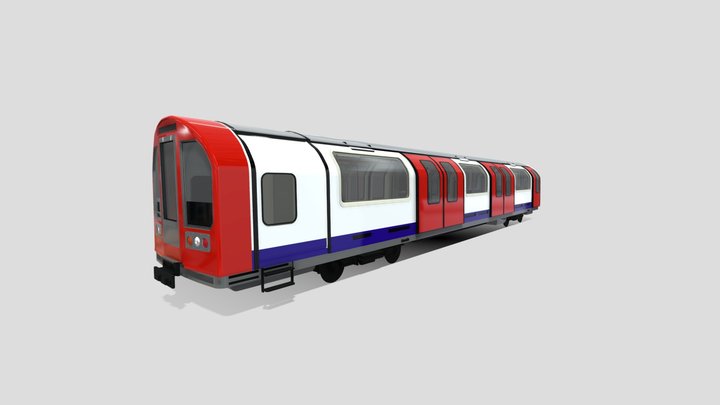 1992 Stock Train 3D Model
