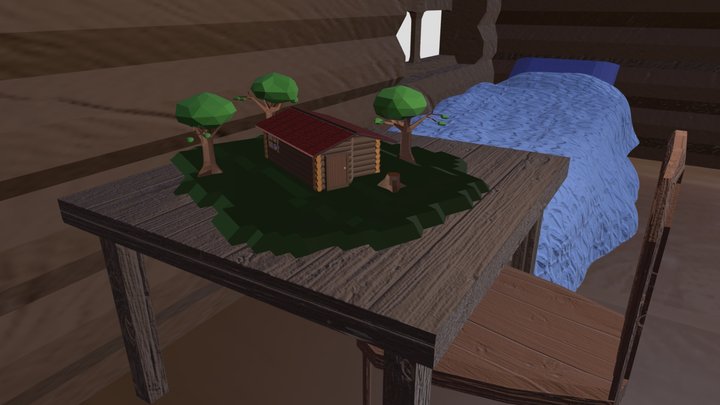 Tiny Cabin Challenge 3D Model