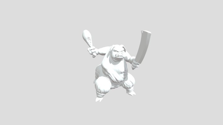 Pig Butcher / Pig-Centaur / Pig-Man 3D Model