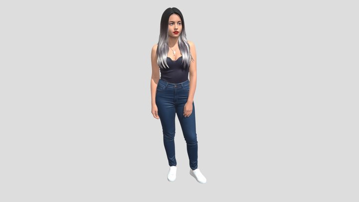 Casual Confidence In Denim – Modello 3D gratuito STL