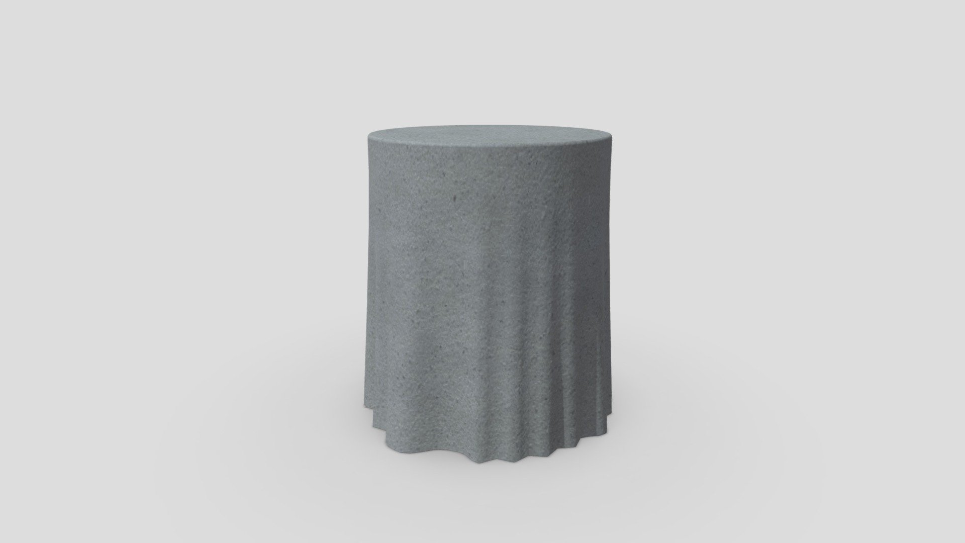 Curtain Stool — Sketchfab embed 3D viewer