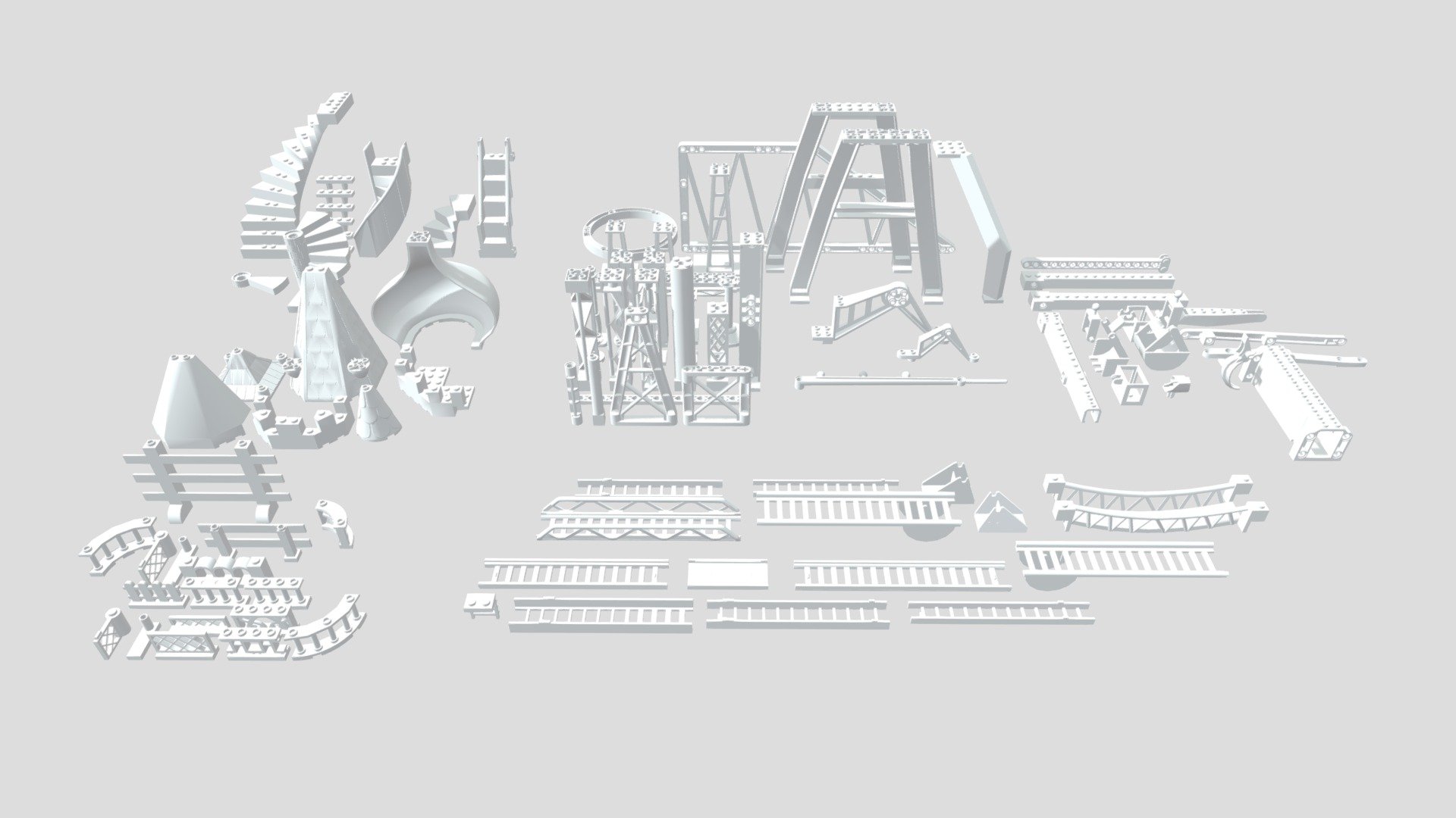 Lego Detalic #17 - Buildings (Fences, Stairs...)