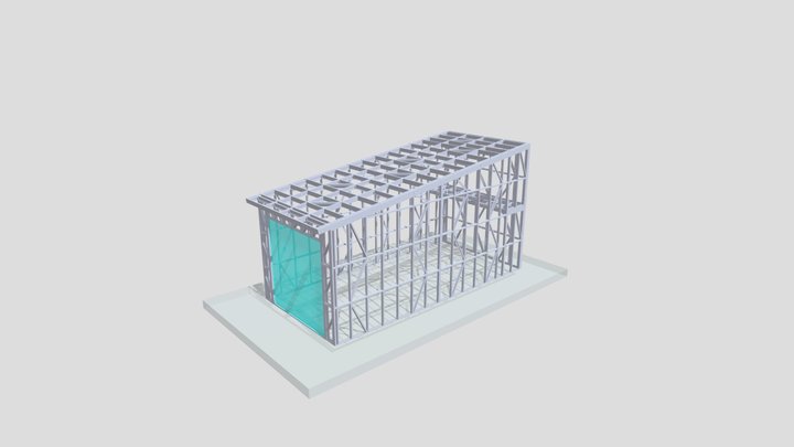 003 Гараж 8,38х4,1 3D Model