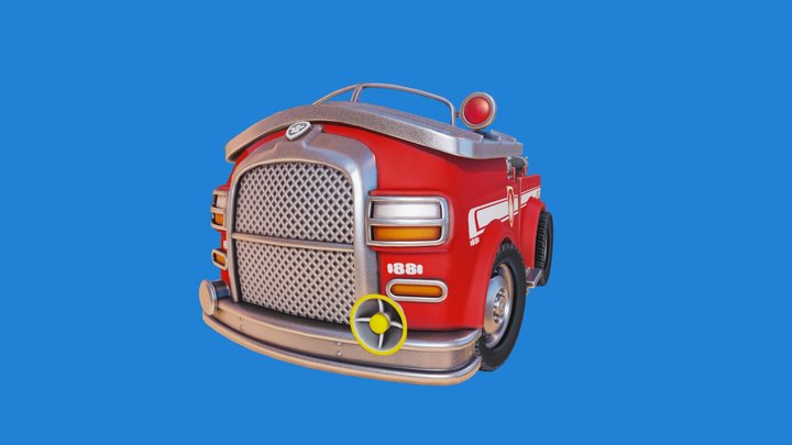 Paw Patrol: Marhsall Truck 3D Model