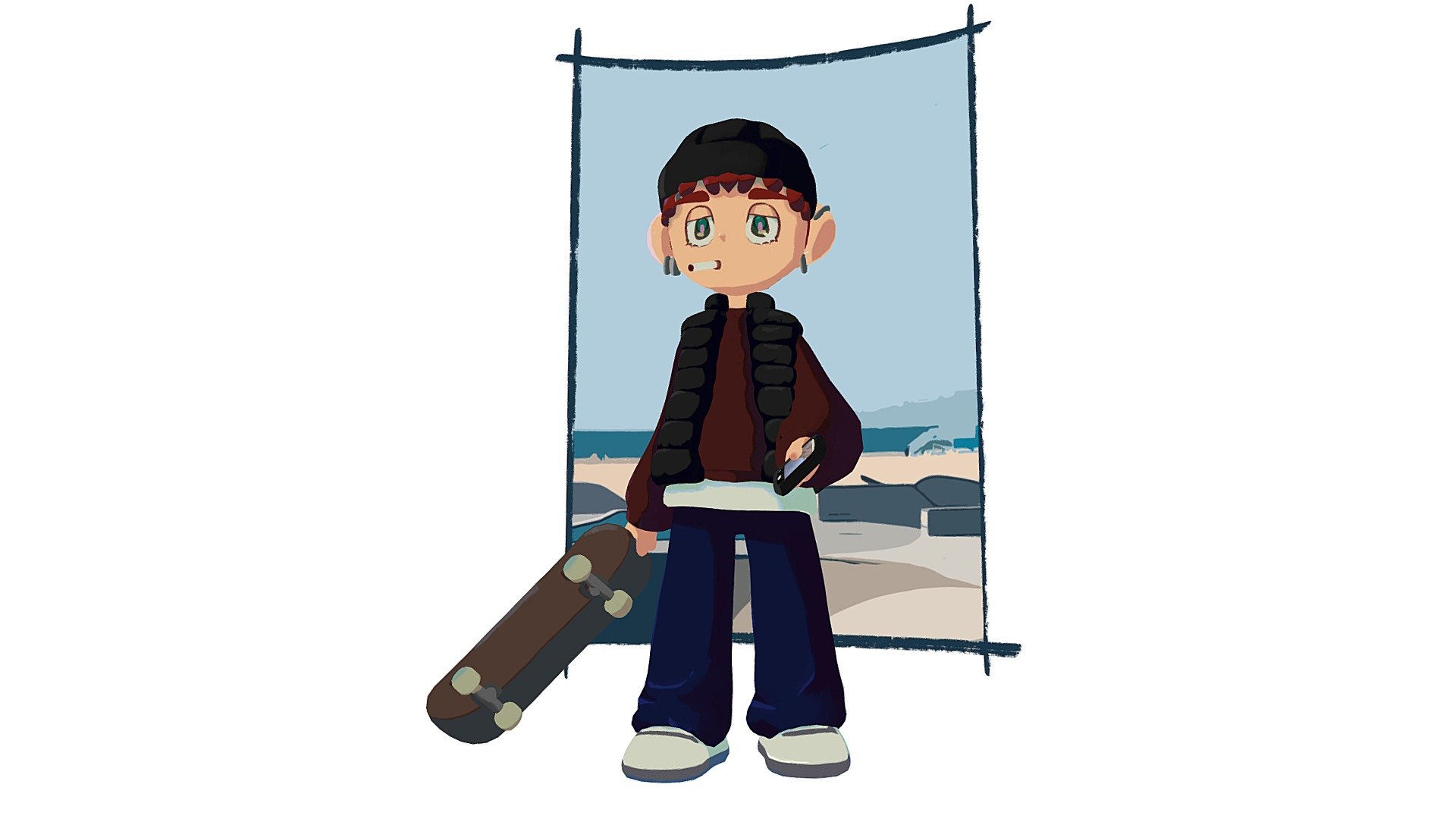 Skaterboy 3D model by abigailoffermans [24e529b] Sketchfab