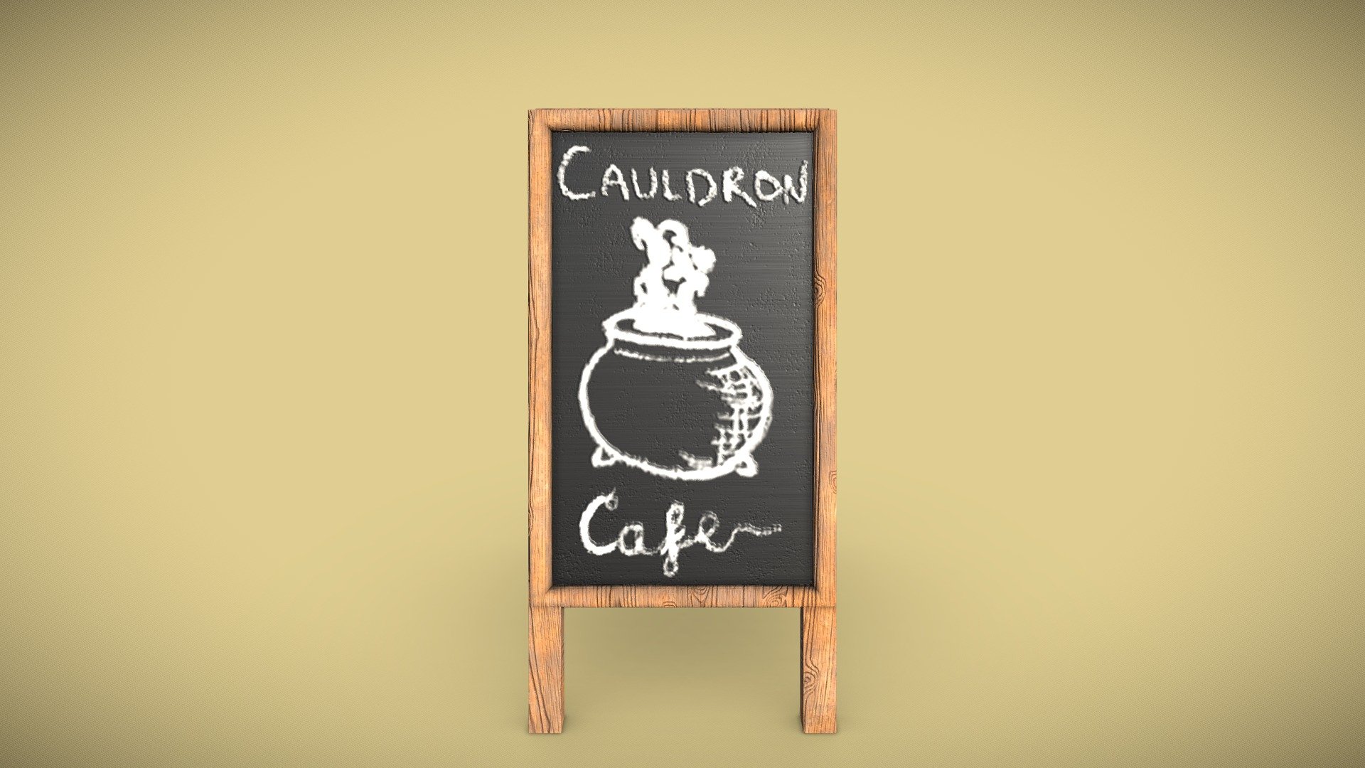 Chalk Board Asset Download Free 3D model by WaajaaH [24e5f32] Sketchfab