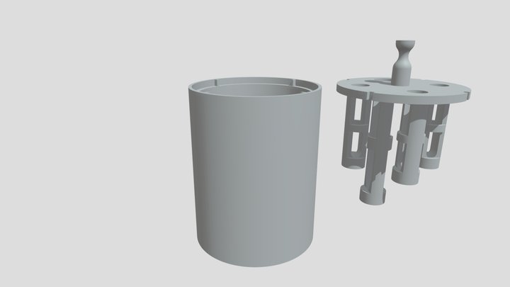 Ice rack for magnetic column separation 3D Model