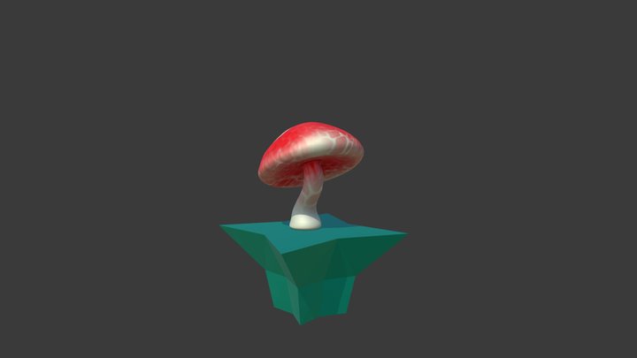 Amanita - animación 3D Model
