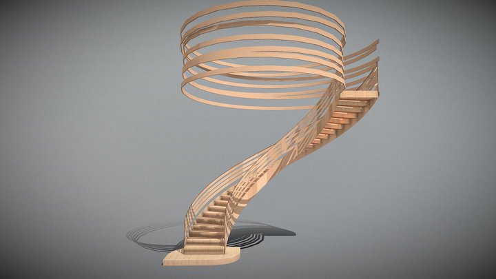 Chinese Stairs 3D Model
