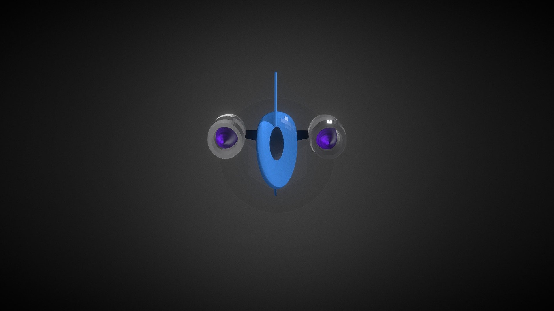 Blue Spaceship