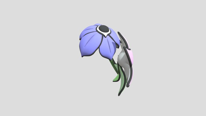 Шепчуший цветок из мира данди – Gratis 3D-model STL