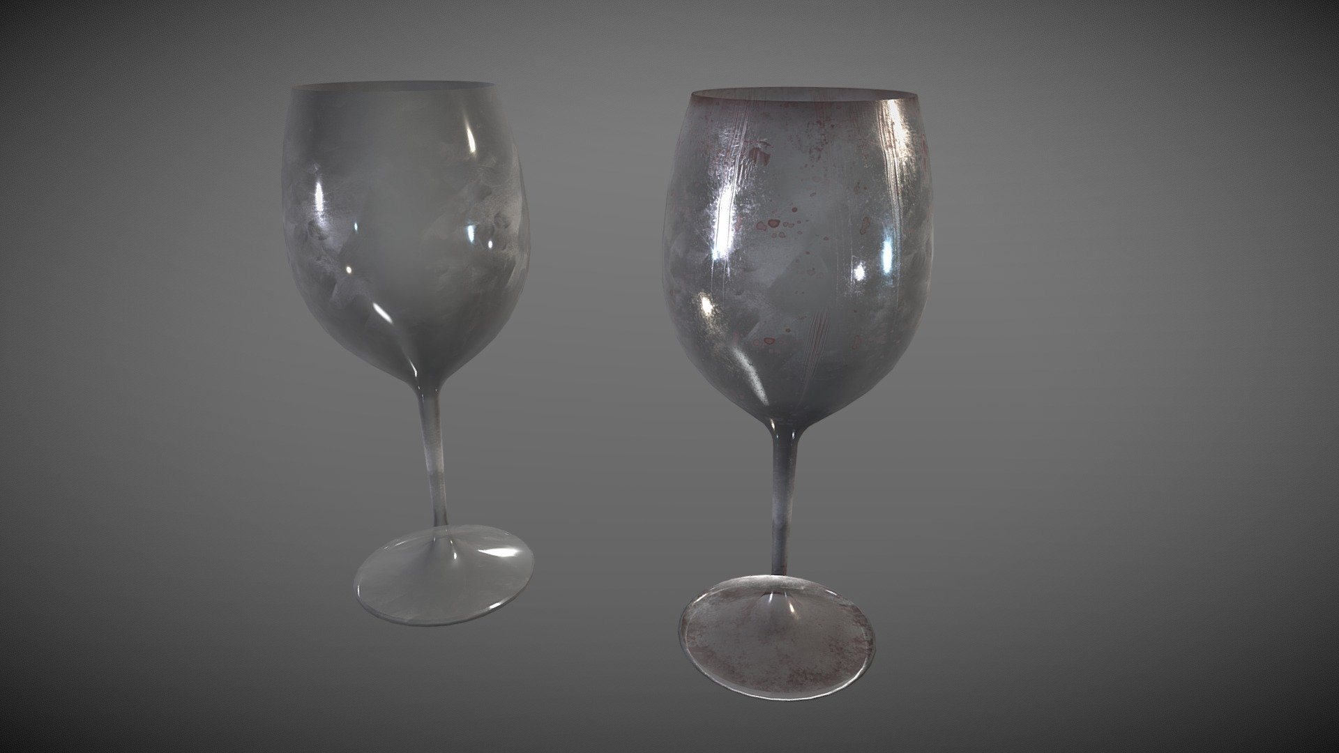 Wine glasses — Sketchfab embed 3D viewer
