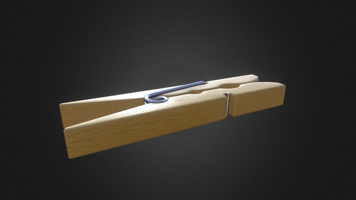 Cloth Pin 3D Model