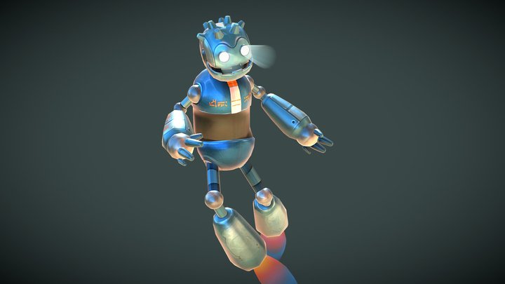 Godot Bot 3D Model