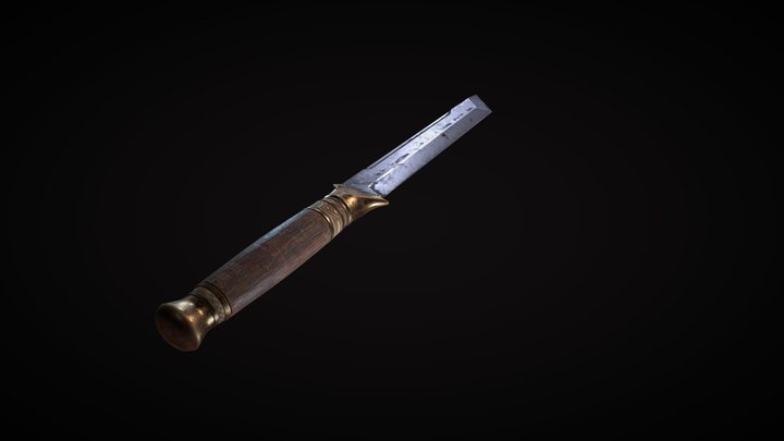 Viking combat knife 3D Model