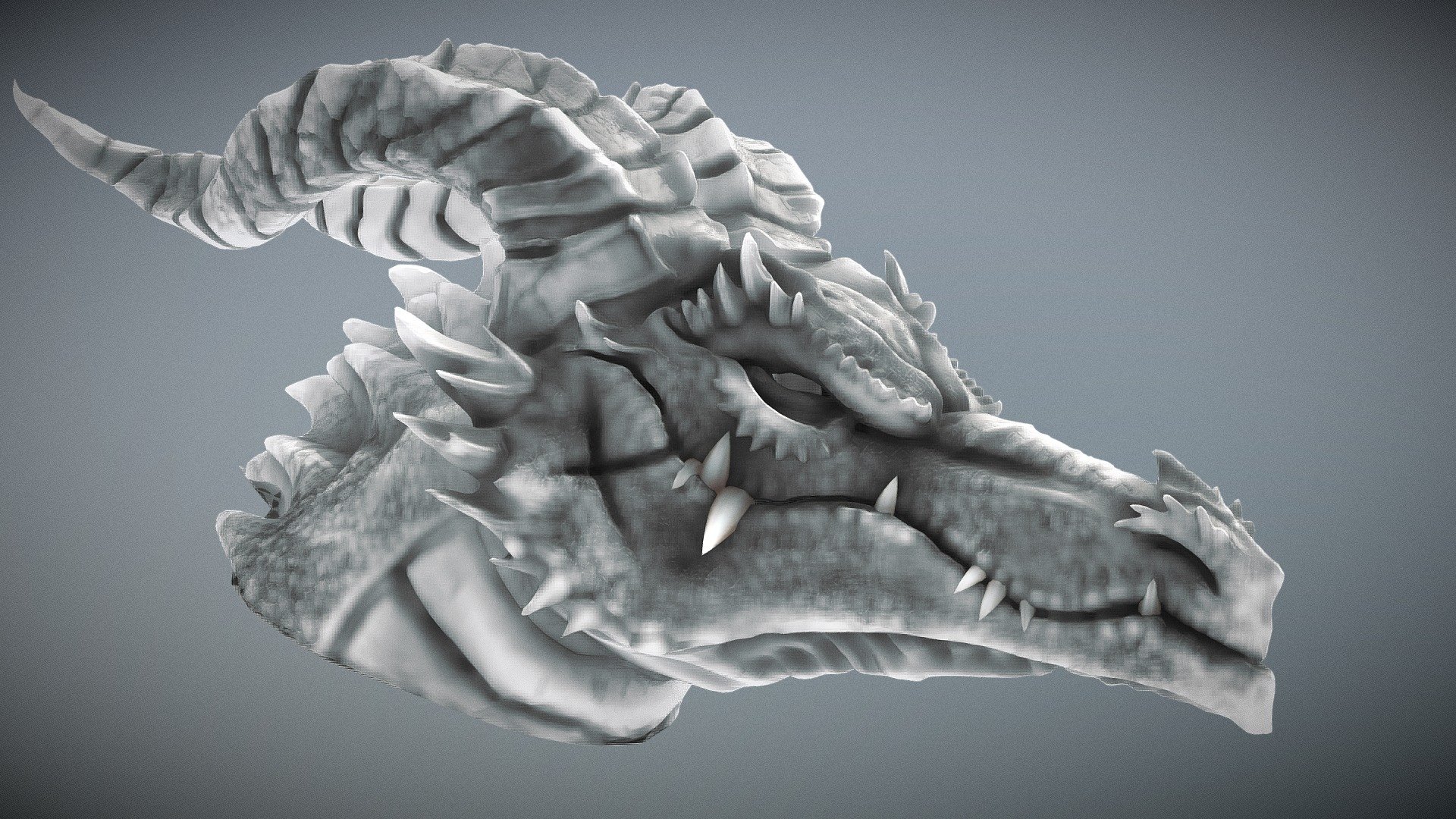 Dragon Head Costume 3D Icon download in PNG, OBJ or Blend format