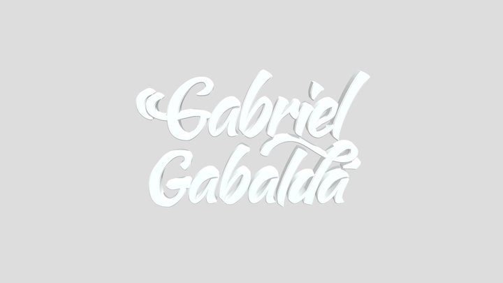 LogoGabrielGabalda 3D Model