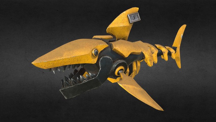 Mechanical Shark 3D Model