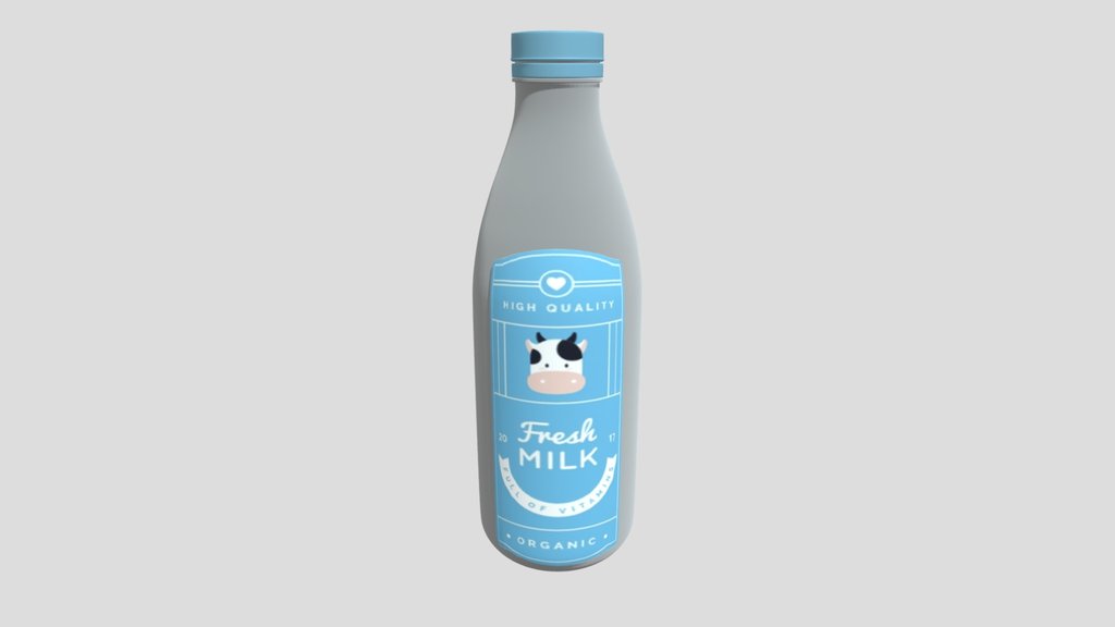 Organic Fresh Milk Bottle 1l