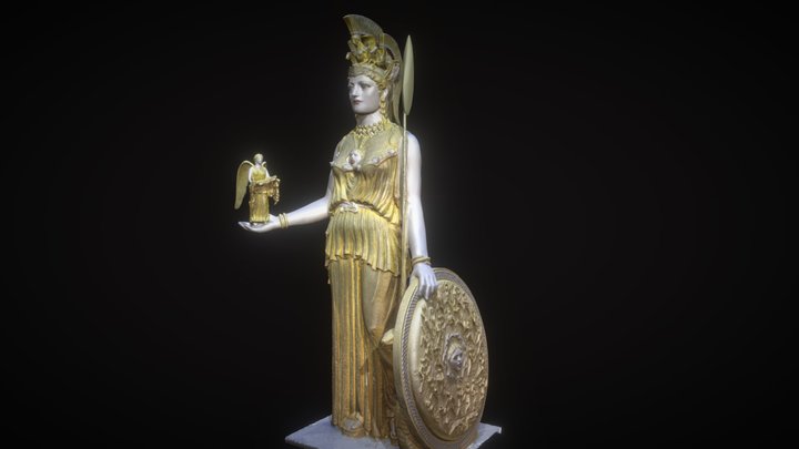 3D rendering of Athena Parthenos by Alan LeQuire