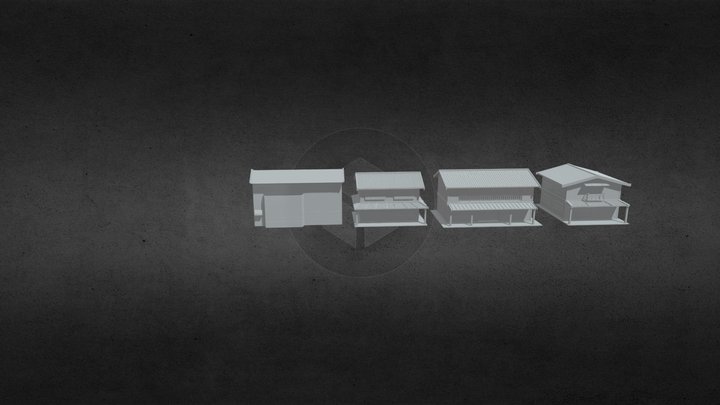 LOWPOLY BUILDING 3D Model
