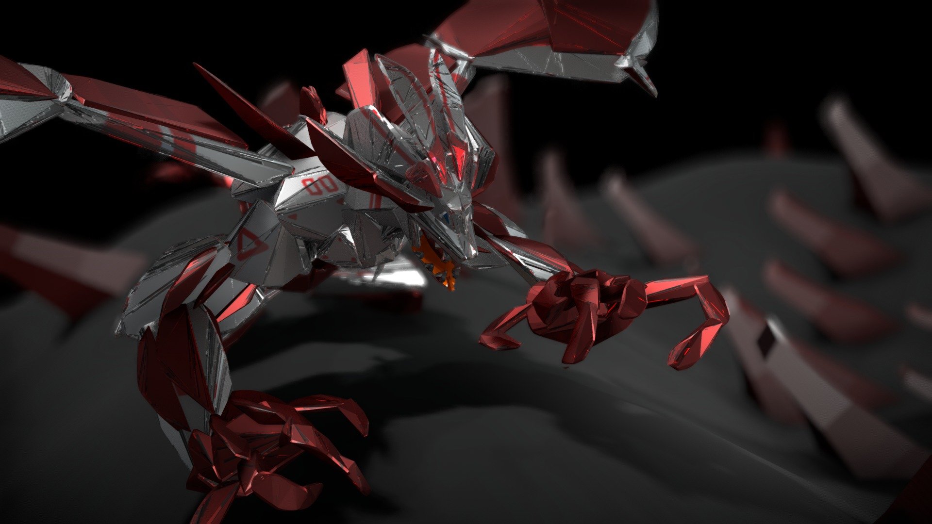 Winged Werewolf - Metallic variant - 3D model by Chaitanya Krishnan ...