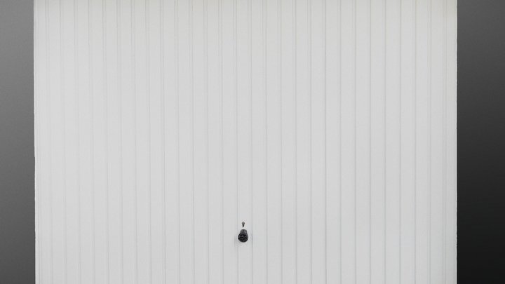 White garage door