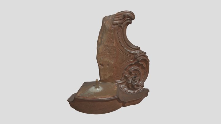 Ontwerpbeeld preekstoel, stoel rechts apart – Modelo 3D gratuito STL