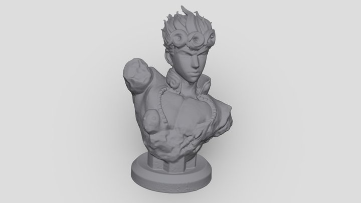 Giorno Giovanna Bust - JoJo's Bizarre Adventure 3D Model
