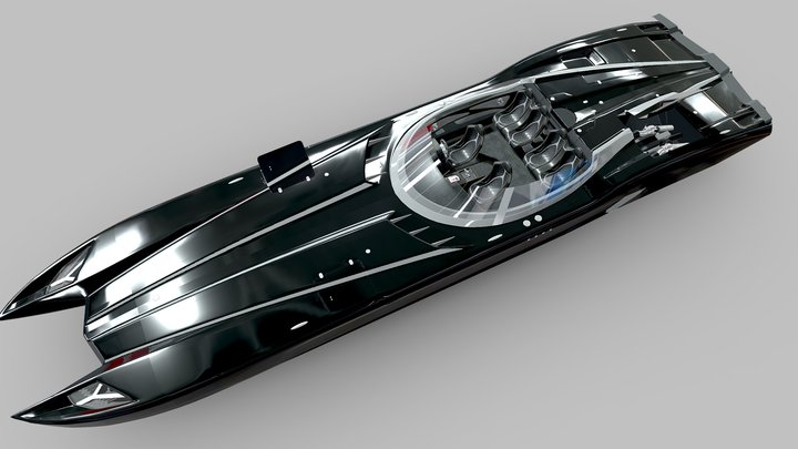 Superveloce speedboat  Lamborghini style 3D Model