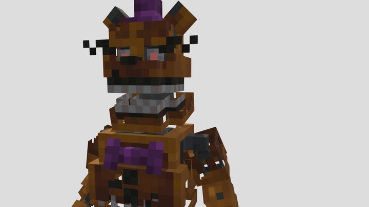 Nightmare Fredbear Minecraft Skin