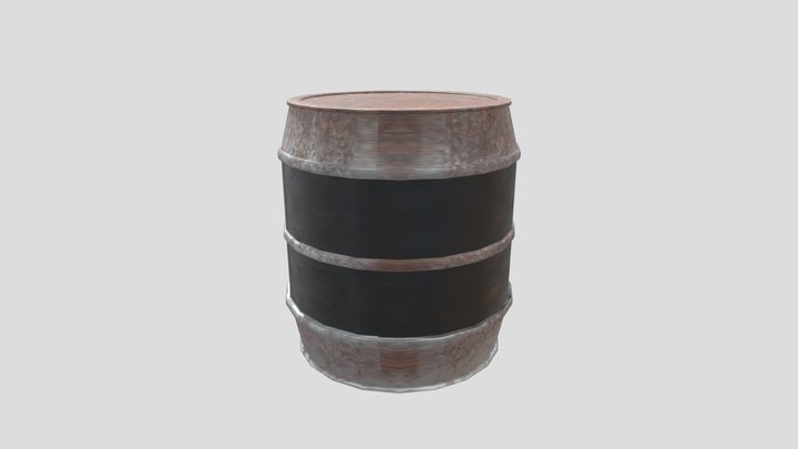 BarrelModel and texture for uni 3D Model
